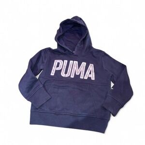PUMA KIDS HOODIE UNISEX 4t NAVY/SILVER